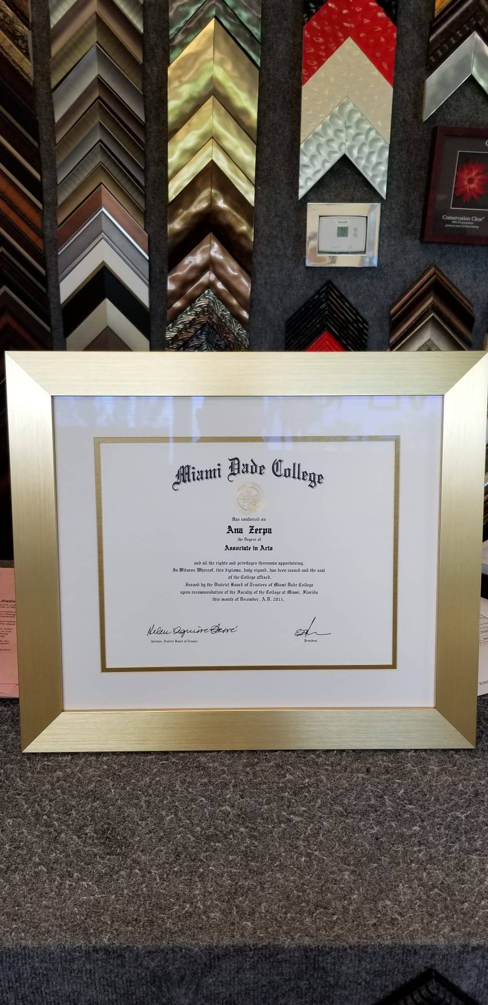 Diplomas Framing School, College, Awards & Certificate Diploma Frami